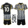 Juventus Paul Pogba #10 Hemmaställ Barn 2023-24 Korta ärmar (+ Korta byxor)